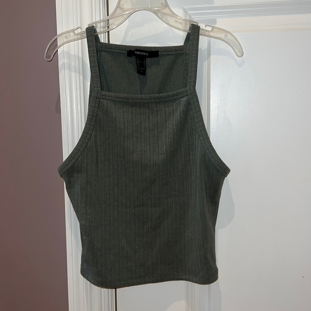 Forever 21 Green Halter Top, Size S